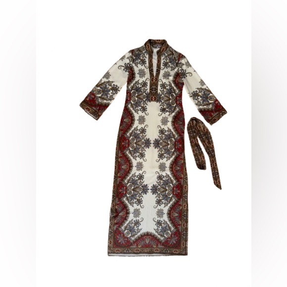 Veronica Beard 3/4 Sleeve Maxi Dress - Picture 3 of 9